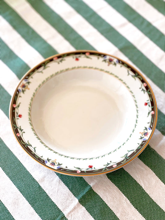 Vintage Mikasa Spring Lyric Rimmed Soup Bowl