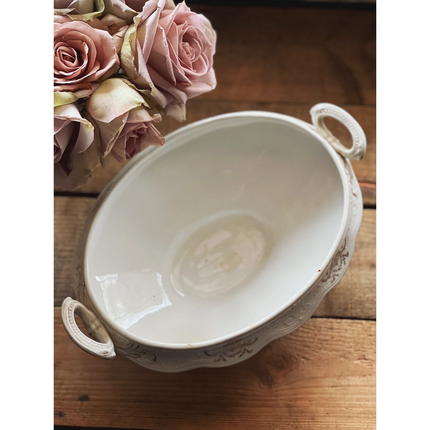 Crown Potteries Dixie Footed Serving Dish