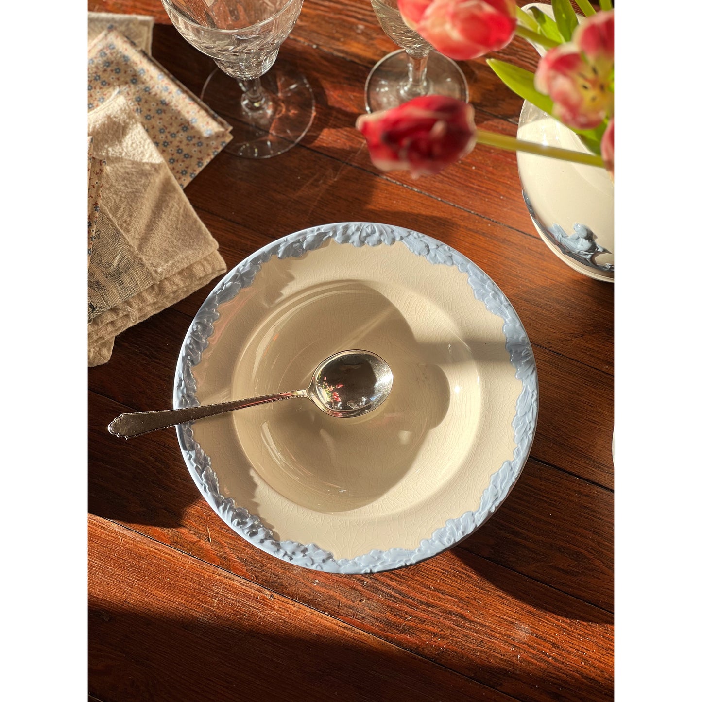 Set of 4 Wedgwood English Oak Soup Bowls