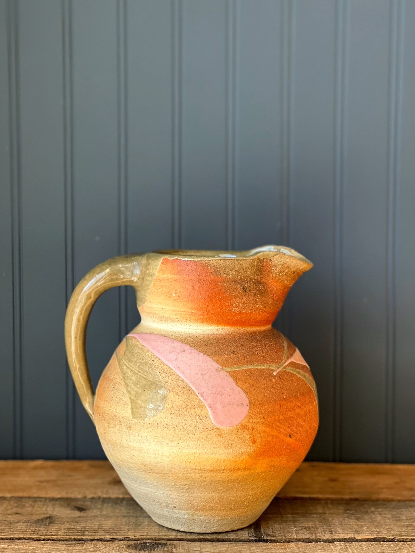 Vintage Earthenware Pitcher