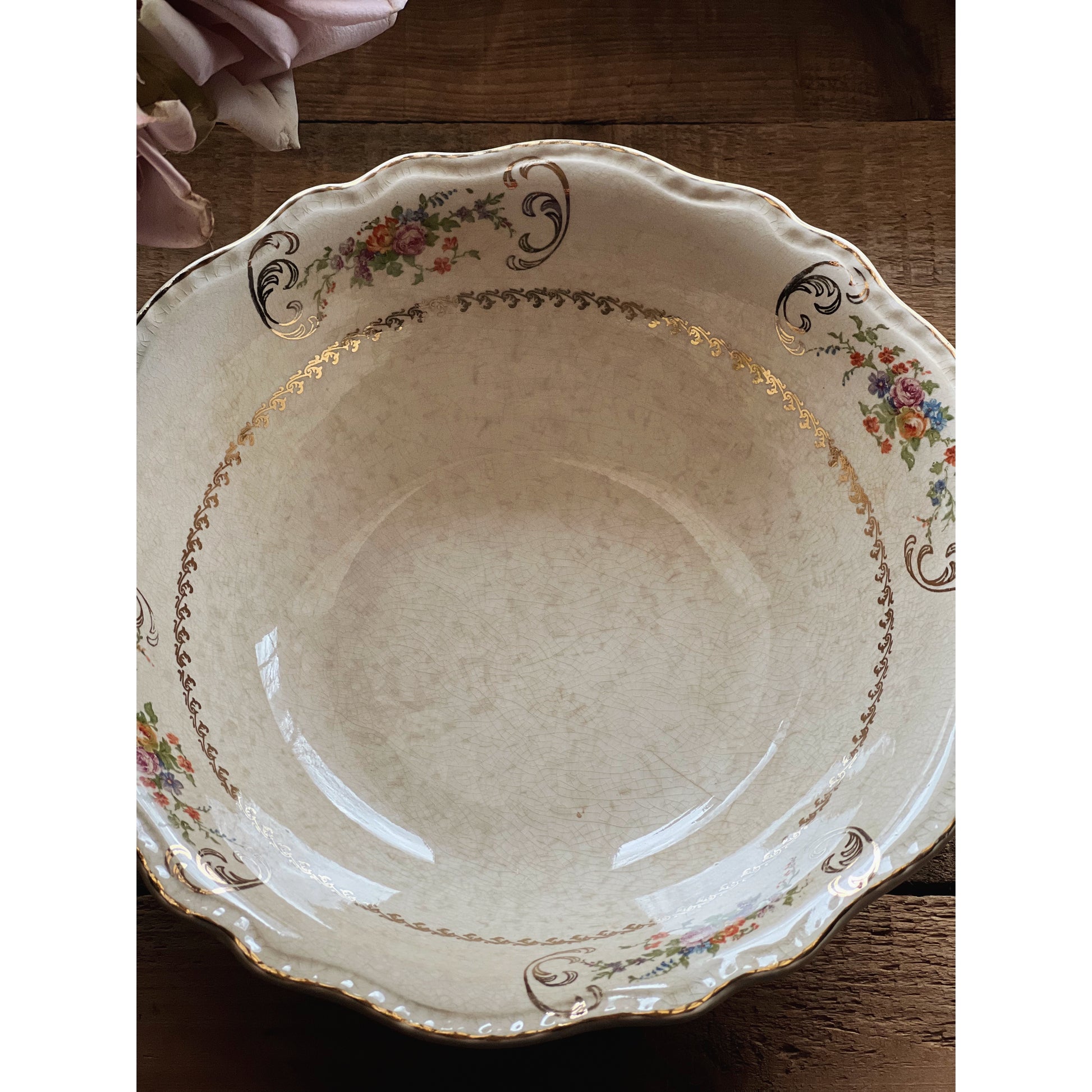 Vintage Steubenville Ivory Vegetable Bowl