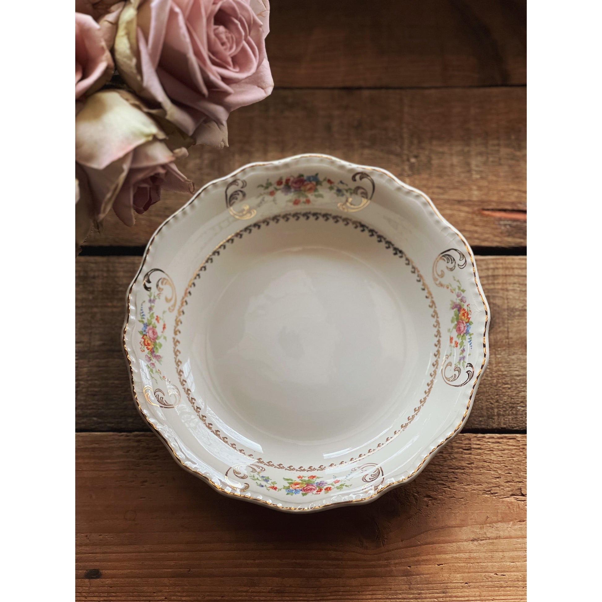 Vintage Steubenville Ivory Soup Bowl