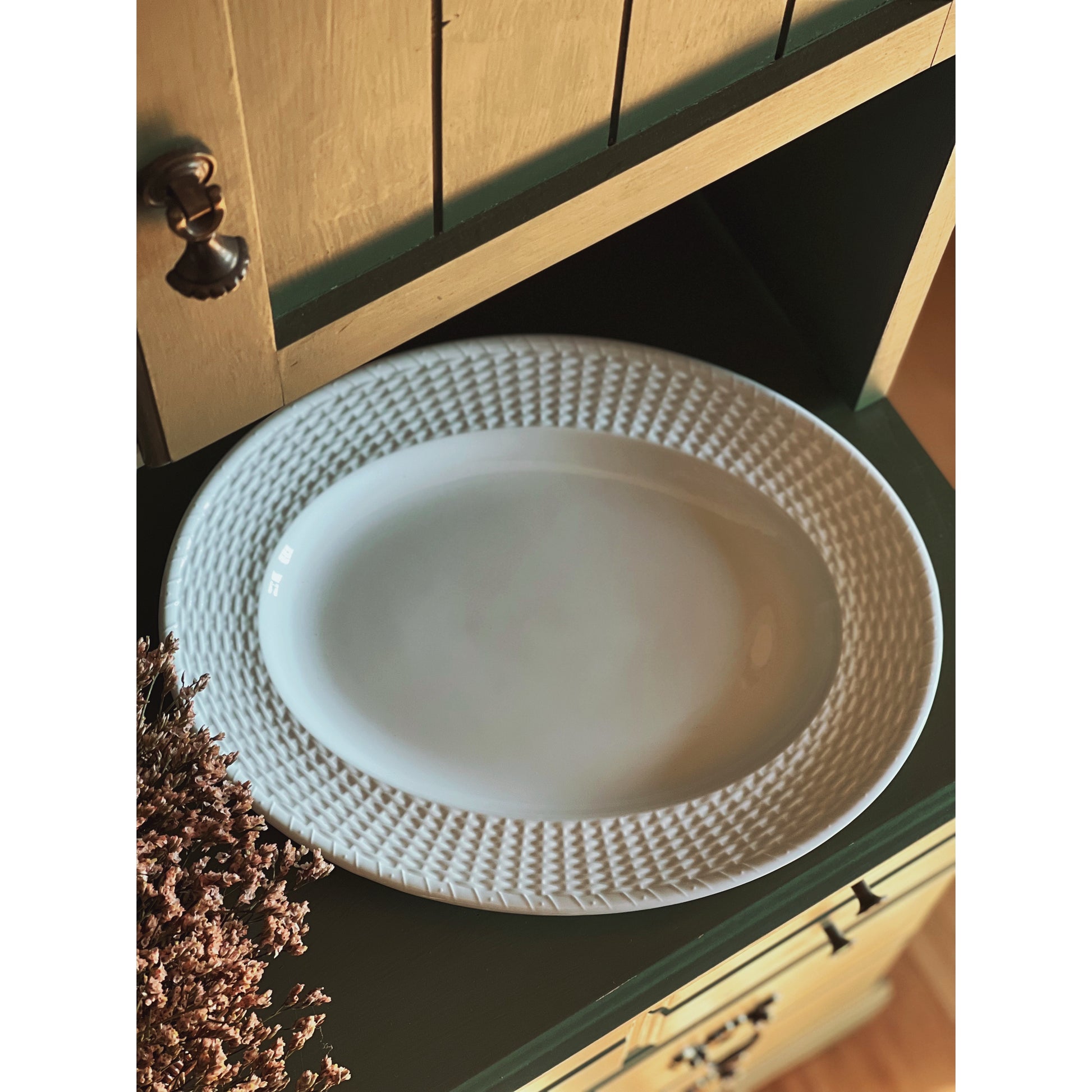 Wedgwood Nantucket basketweave platter