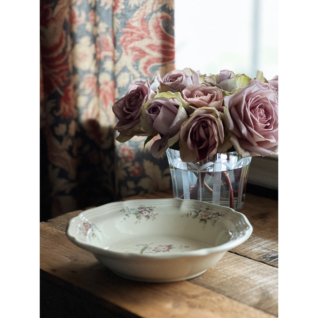 Vintage Mikasa Heritage Peony Bouquet Soup Bowl