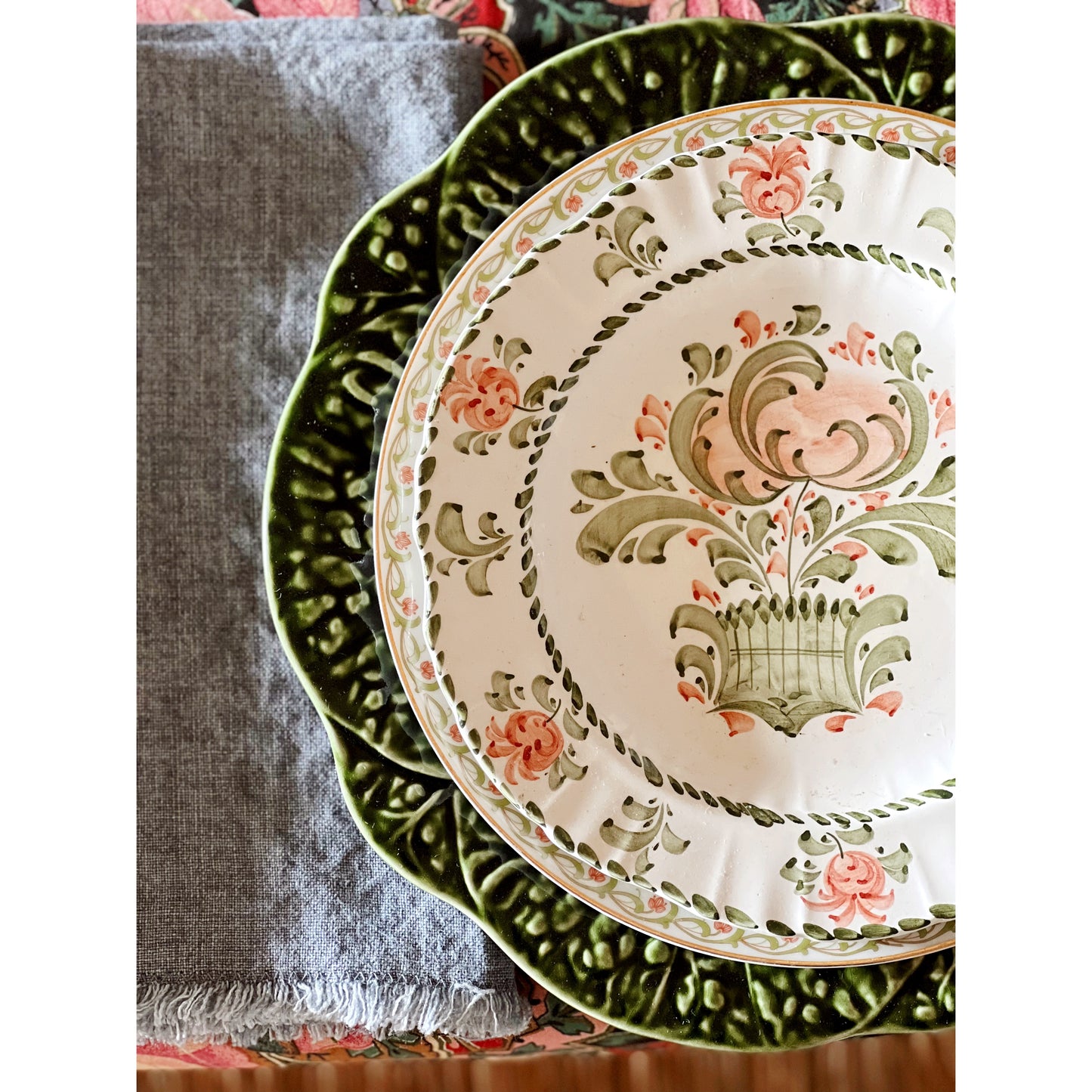 Vintage PT Bavaria Floral Luncheon Plate