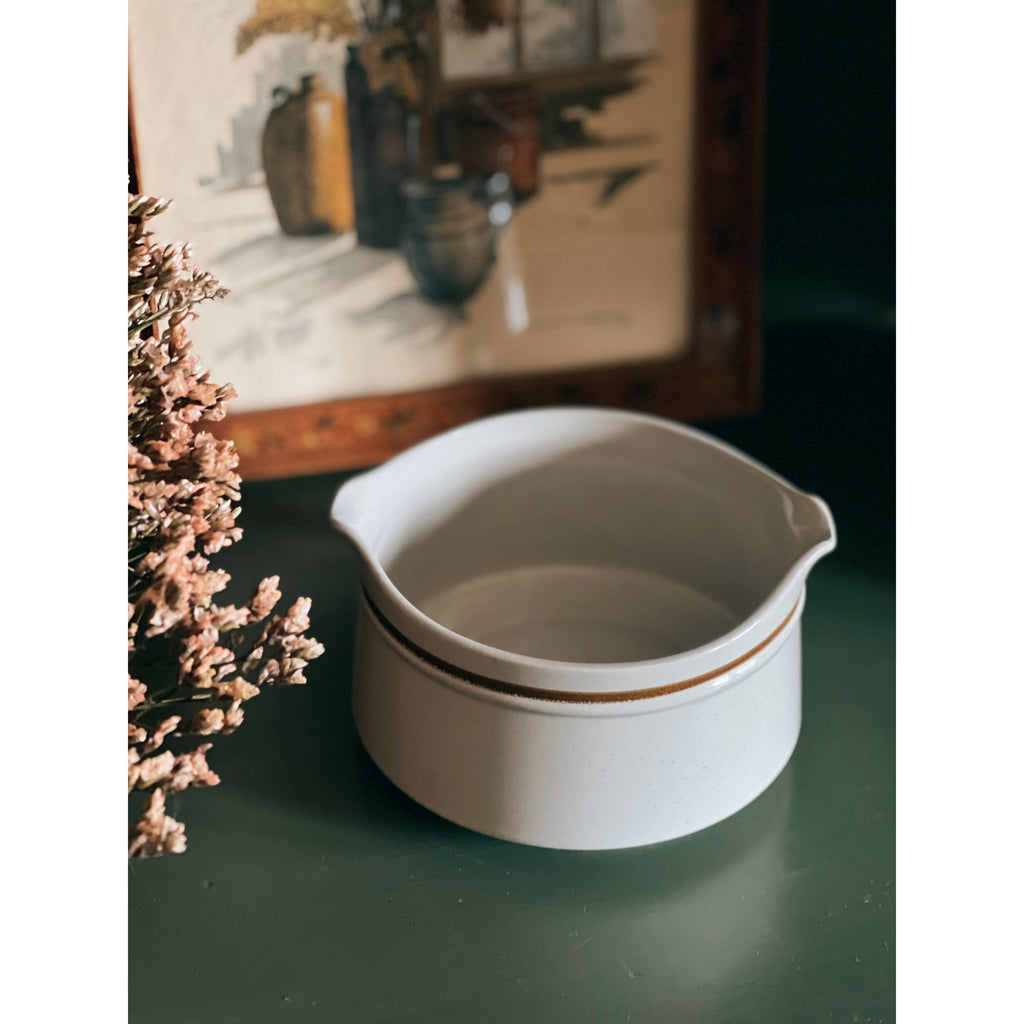 Double Spout Vintage Kaido Japan Stoneware Bowl
