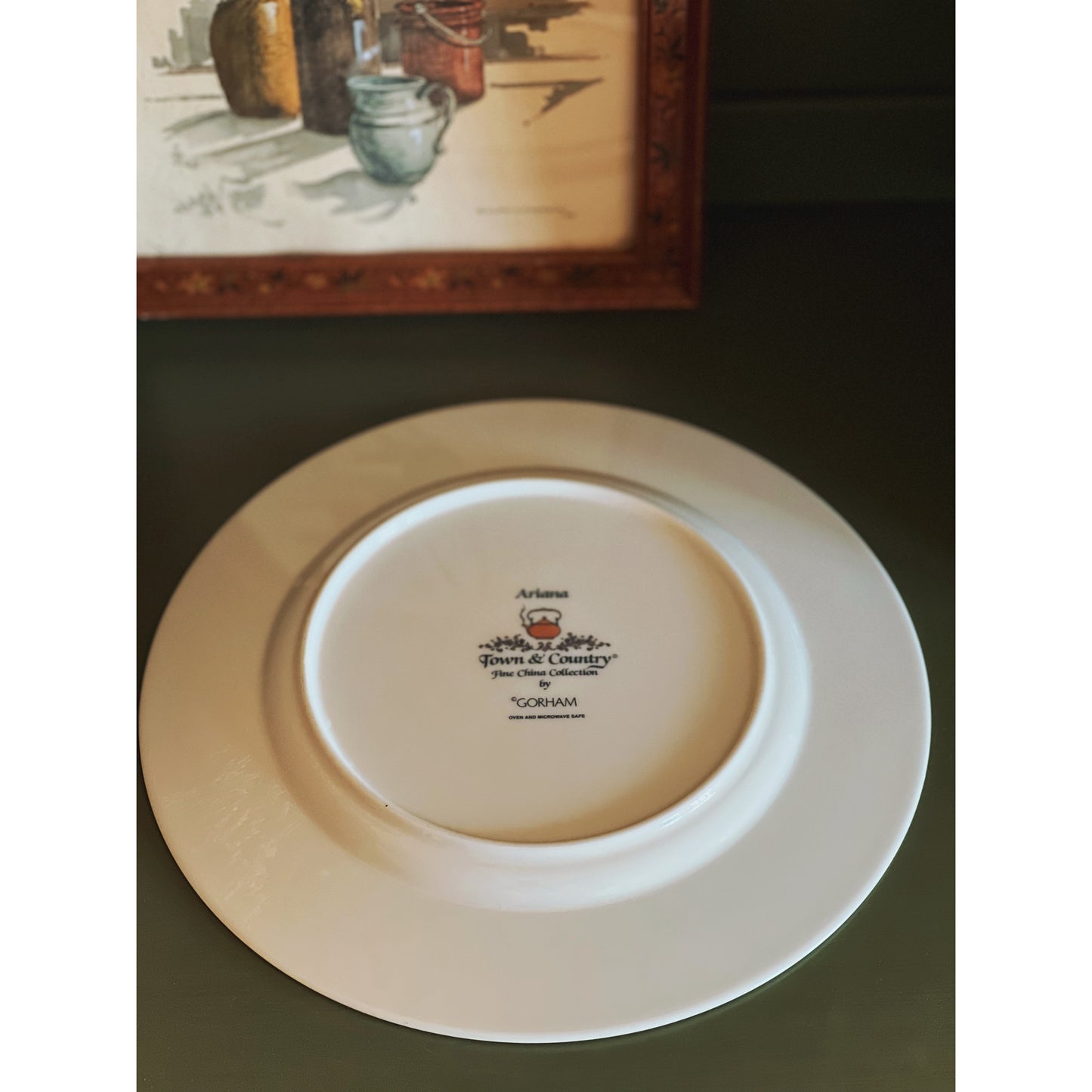 Set of 4 Vintage Gorham Ariana Town & Country Dinner Plates