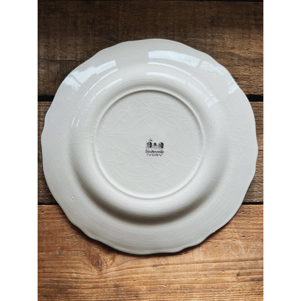 Vintage Steubenville Ivory Salad Plate