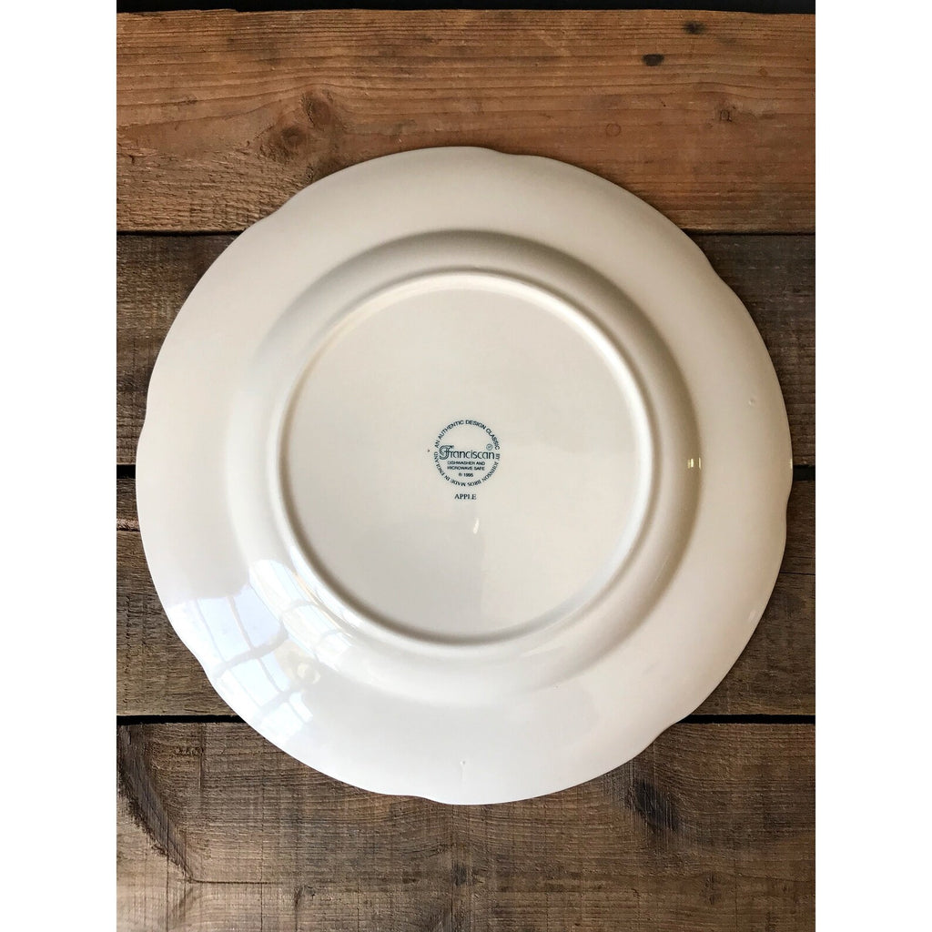 Vintage Franciscan Apple Dinner Plate England Back Stamp