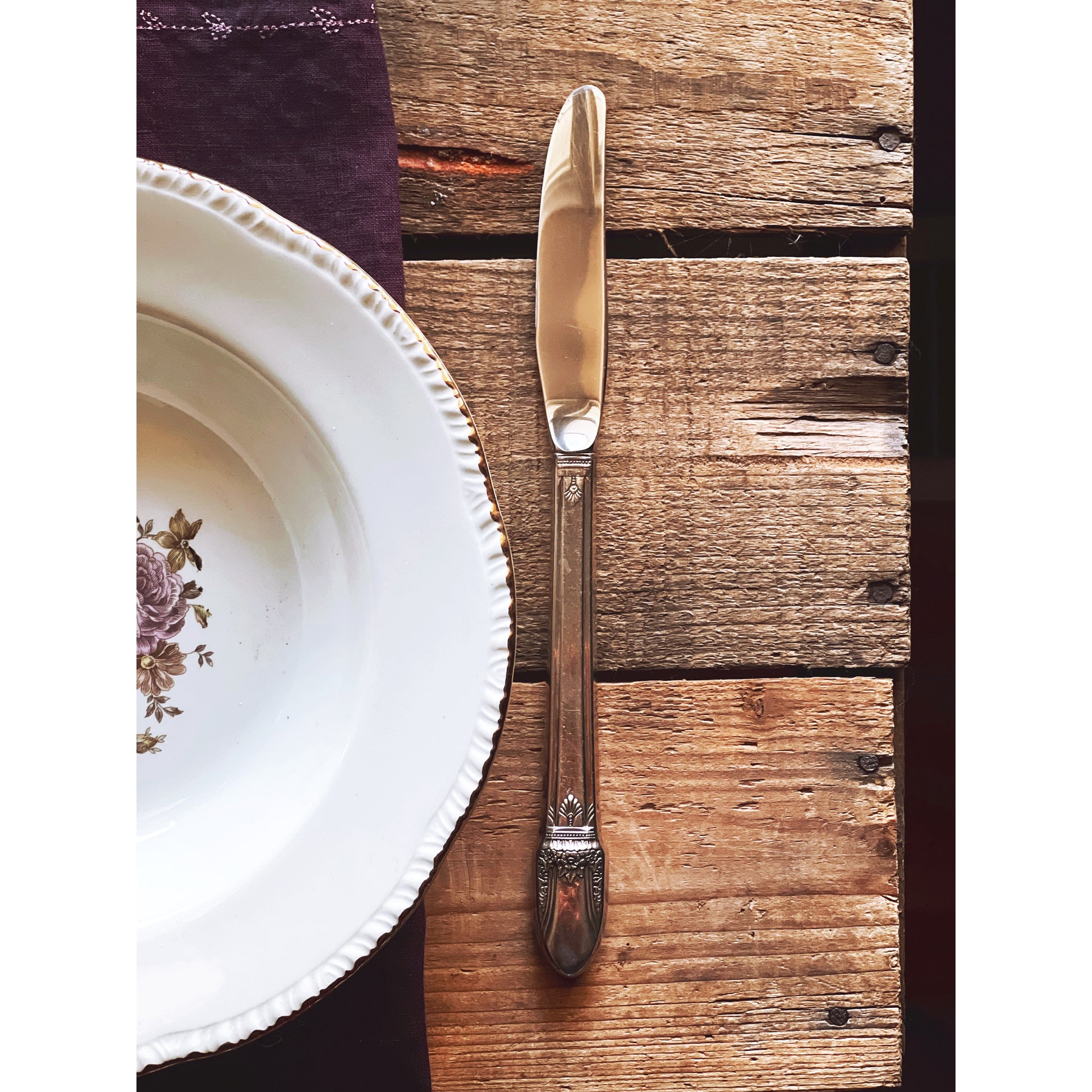 Rogers First Love Silver Plate Modern Hollow Knife