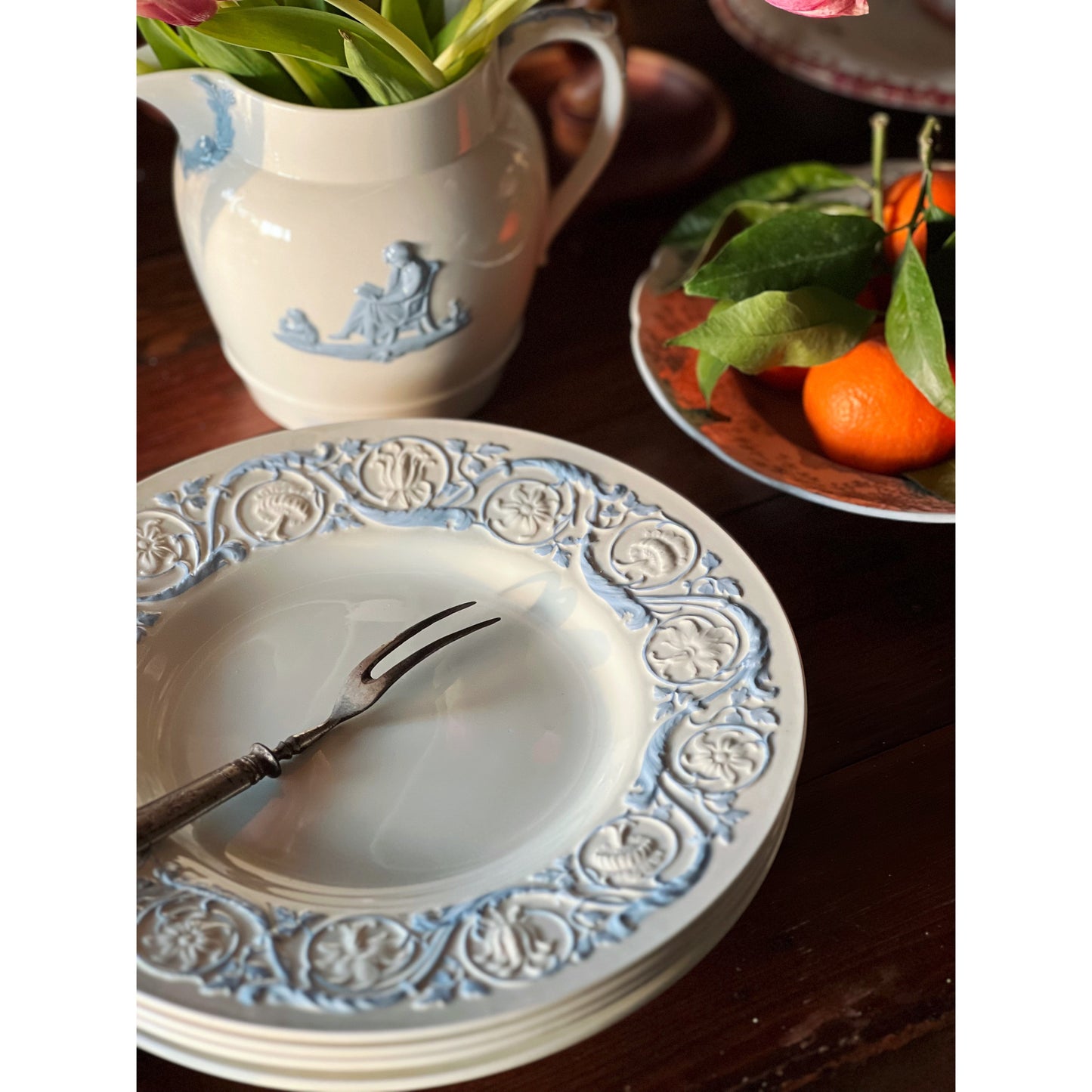 Vintage Wedgwood Patrician Kingston Blue Dinner Plate