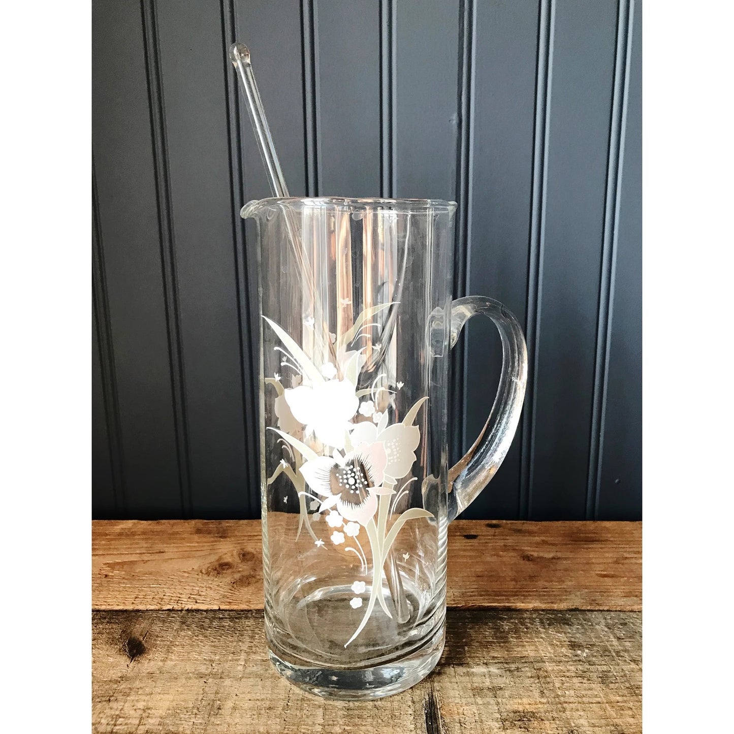 Vintage Floral Pitcher