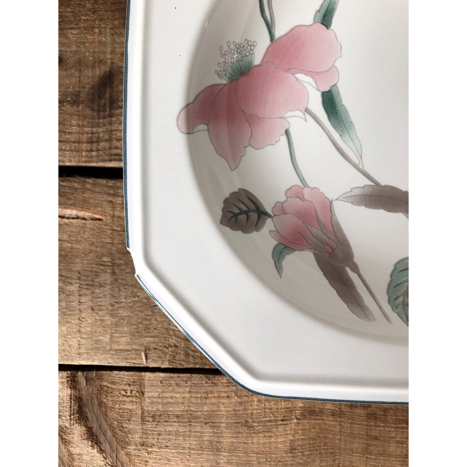 Vintage Set of 4 Mikasa Continental Silk Flowers Soup Bowls