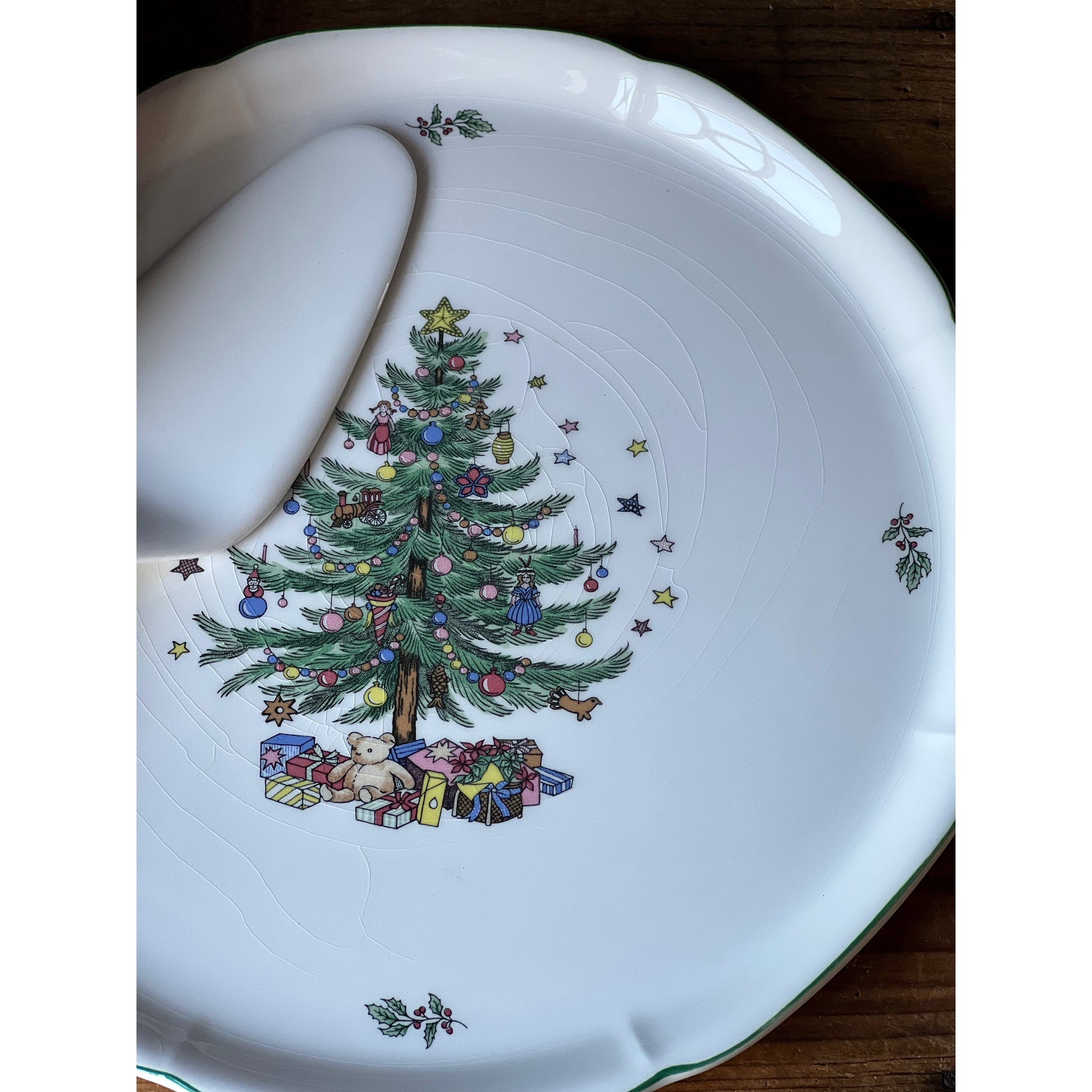 Vintage Nikko Christmastime Hostess Set with Server
