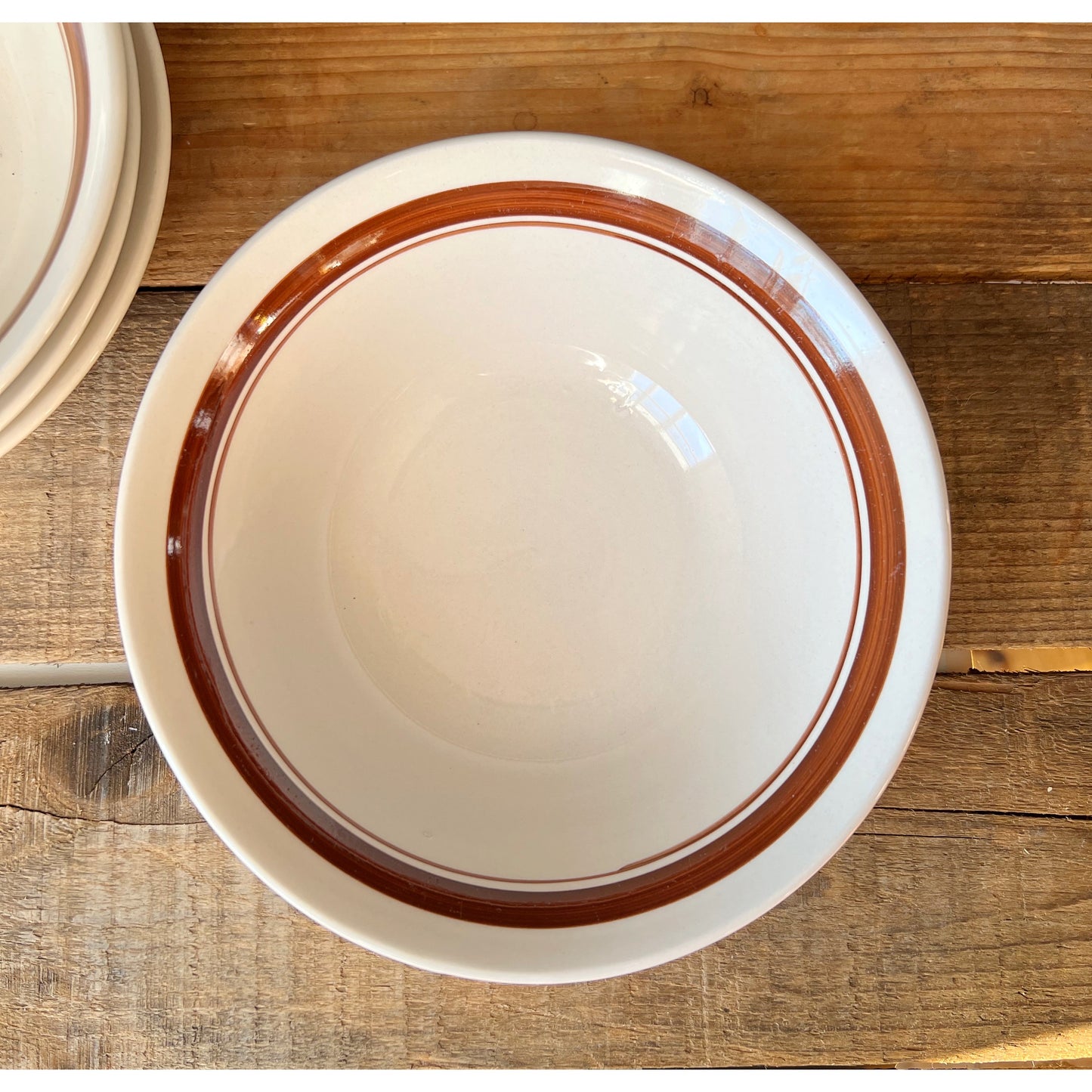 Vintage Stoneware Round Cereal Bowl / Vegetable Bowl / Serving Bowl
