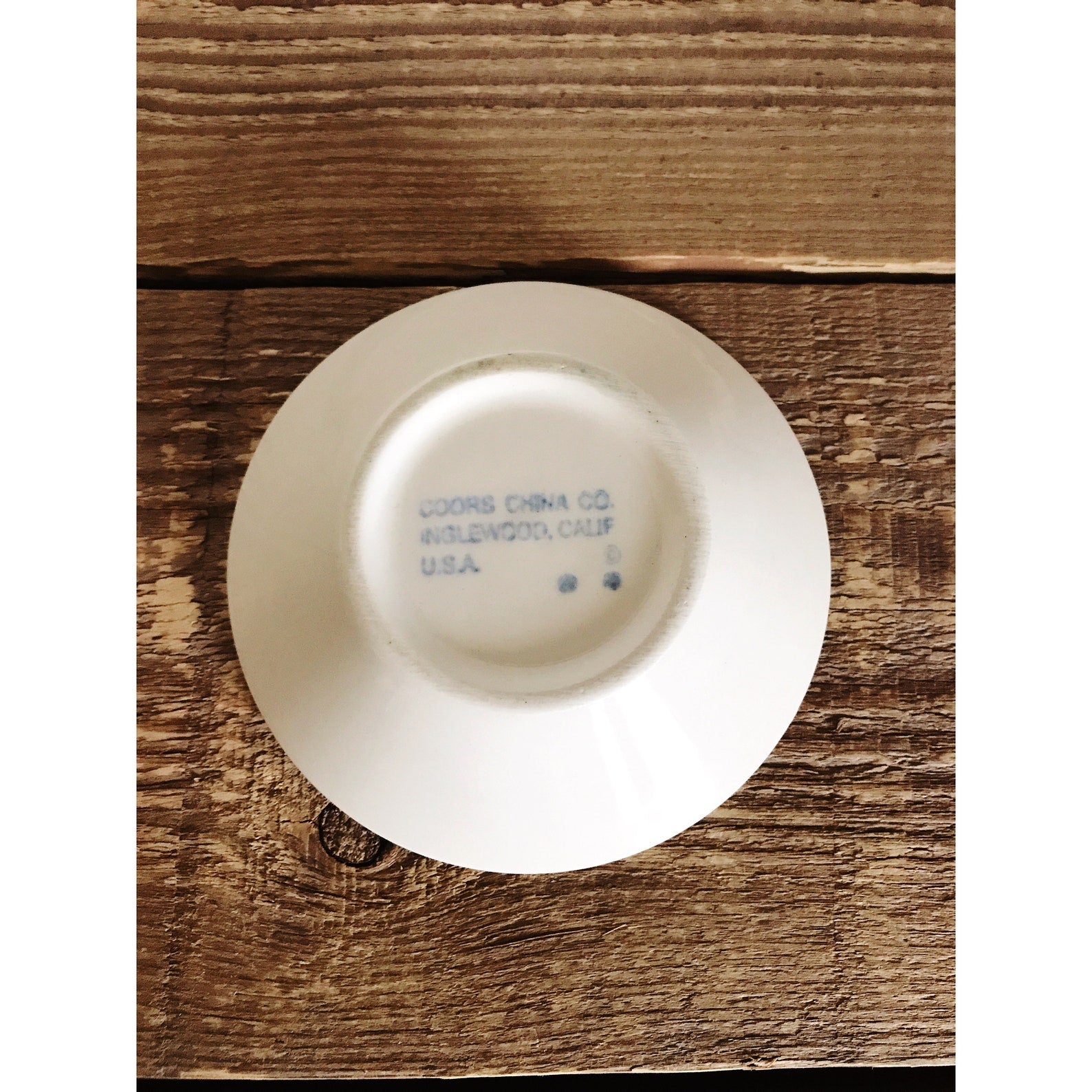 Vintage Coors China Floral Berry Bowl / Condiment Bowl / Saucer Bowl Prep Bowl