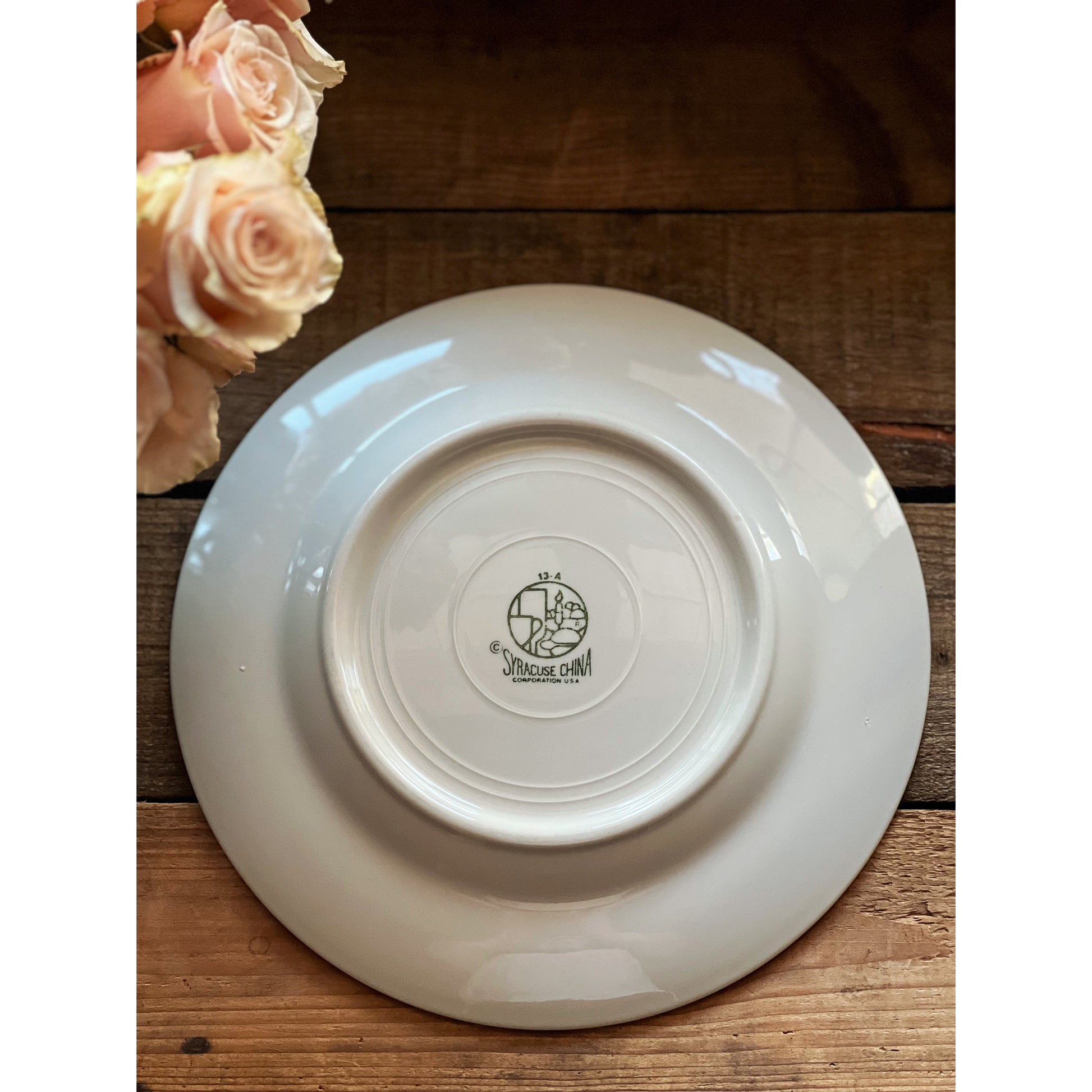 Vintage Syracuse China Floral Luncheon Plate