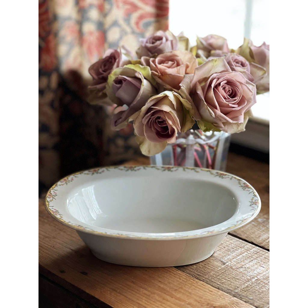 Vintage Visnaud Limoges The Meuse Oval Vegetable Bowl