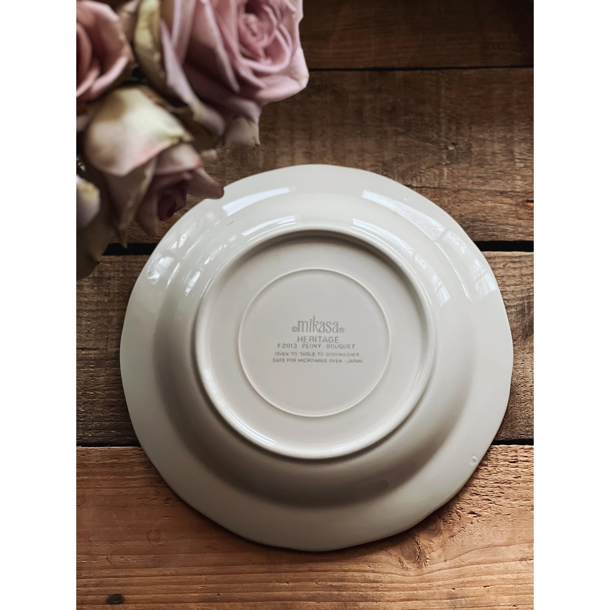Vintage Mikasa Heritage Peony Bouquet Salad Plate / Dessert Plate