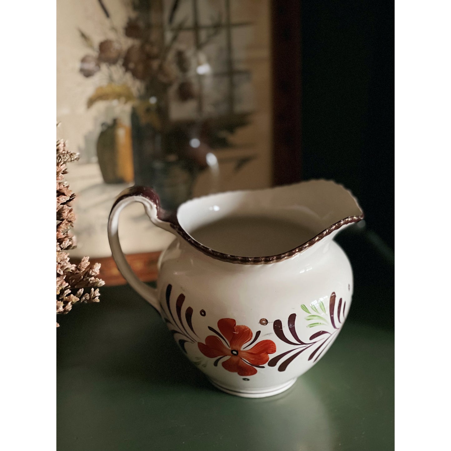 Small Gray's Pottery Luster Pitcher