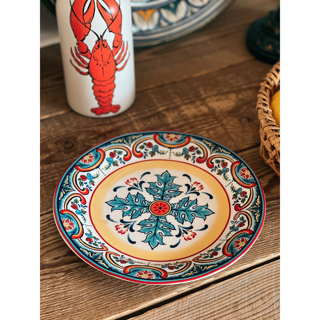 Set of 4 Ceramic Salad Plates / Dessert Plates