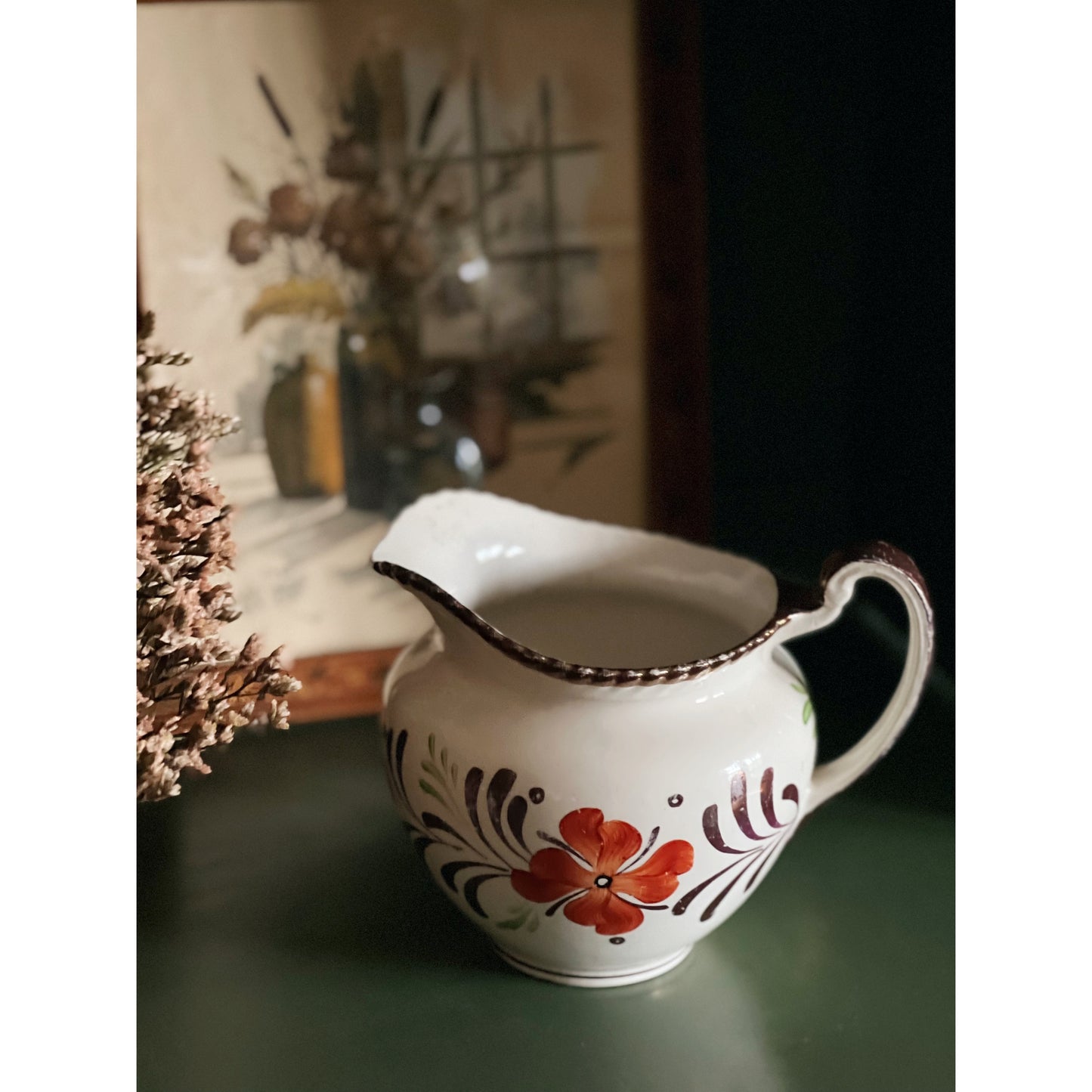 Small Gray's Pottery Luster Pitcher