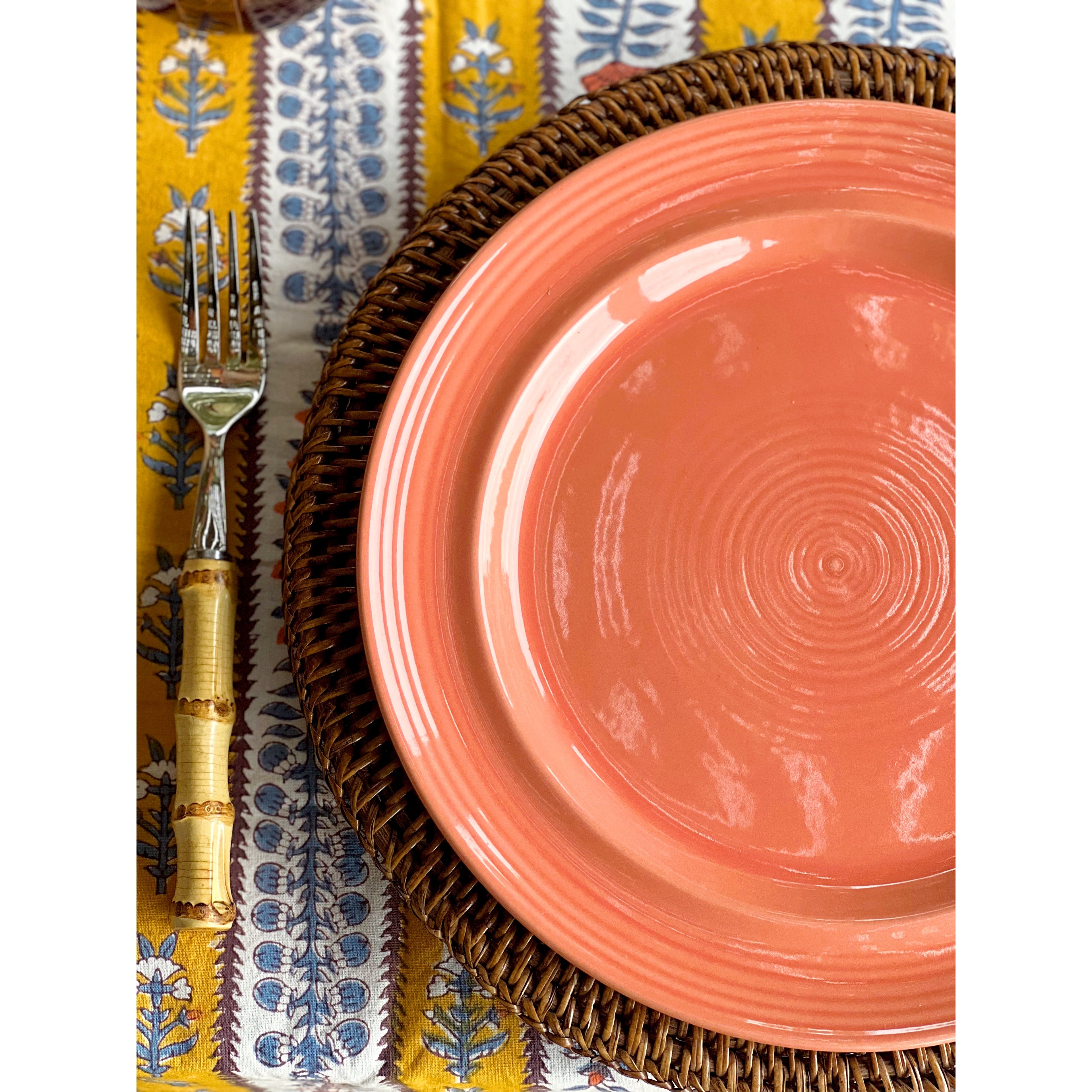 Set of 5 Vintage Pier 1 Festival Dinner Plates