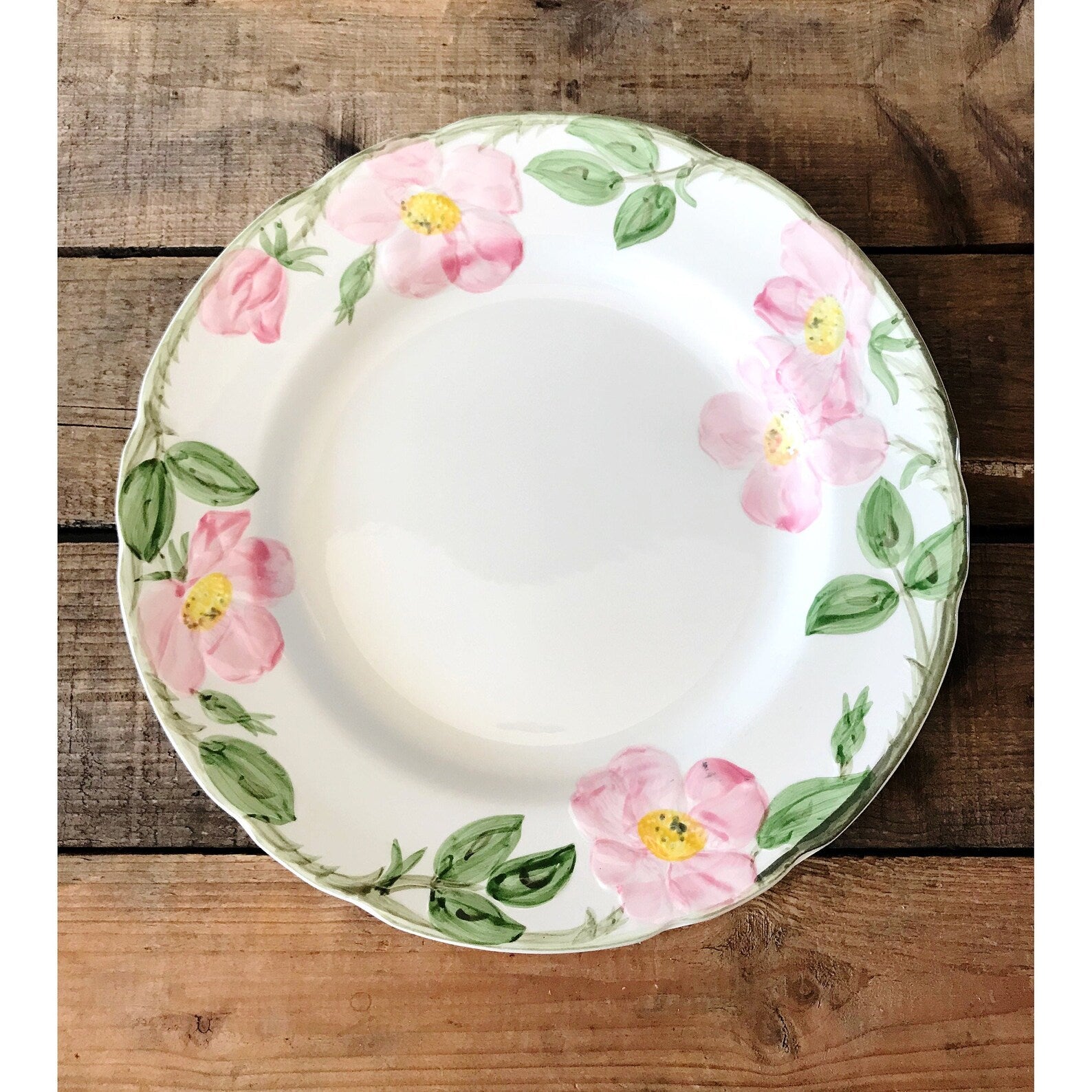 Vintage Franciscan Desert Rose Dinner Plate USA Back Stamp