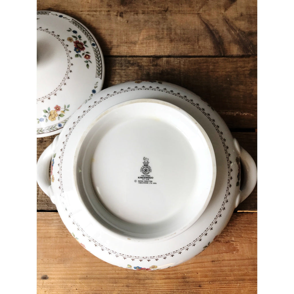 Vintage Royal Doulton Kingswood Round Covered Vegetable Bowl