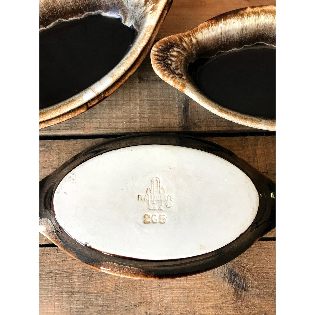 Vintage Pfaltzgraff Gourmet Brown Au Gratin Dish
