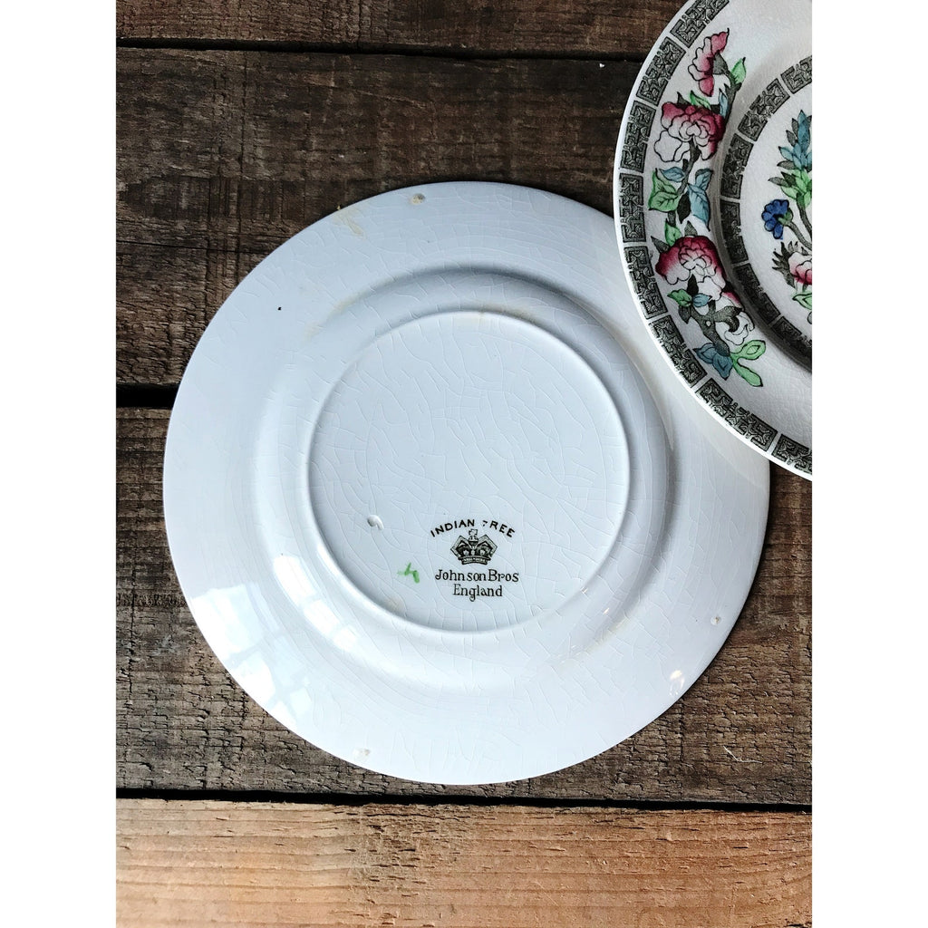 Vintage Johnson Brothers England Indian Tree Bread & Butter Plate