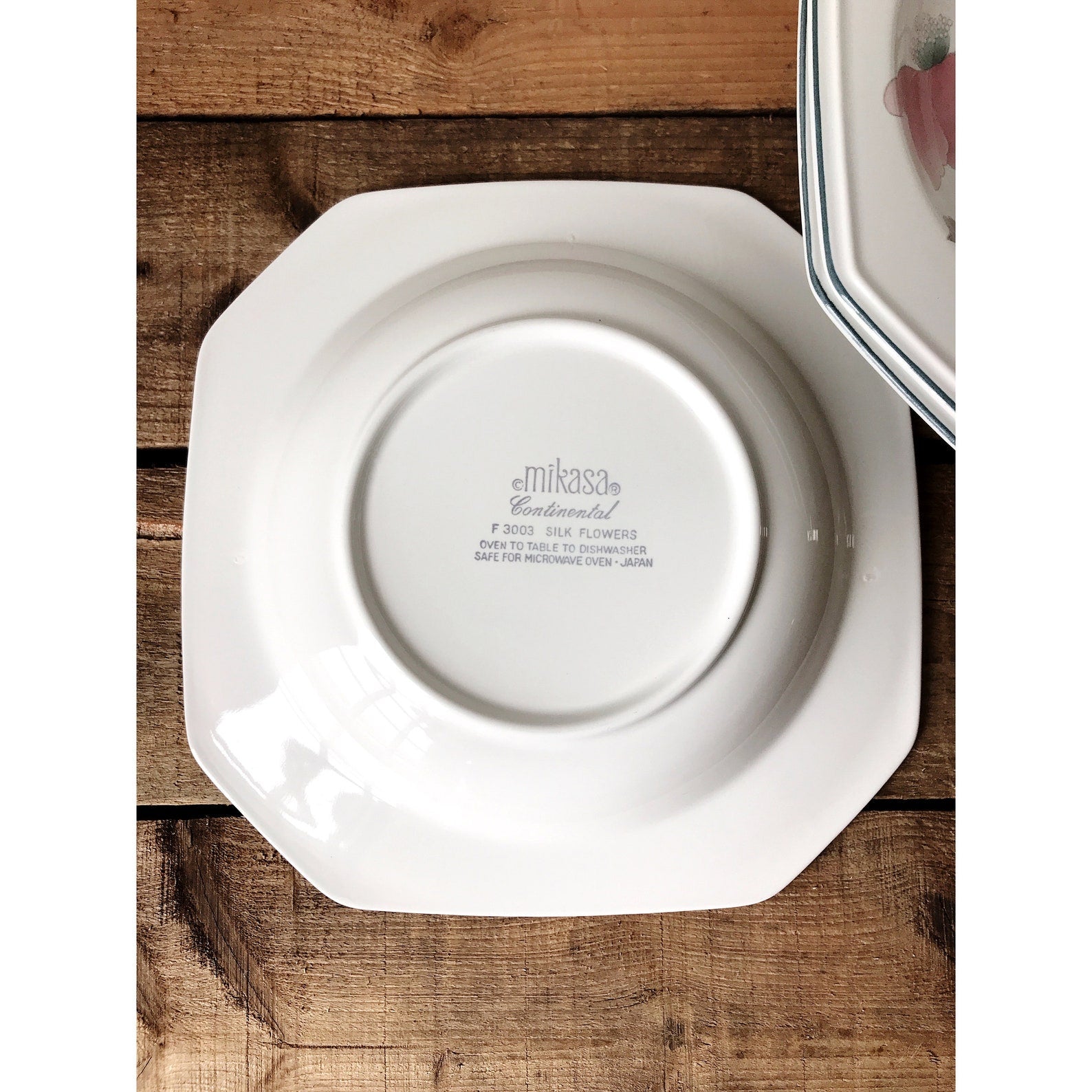 Vintage Set of 4 Mikasa Continental Silk Flowers Soup Bowls