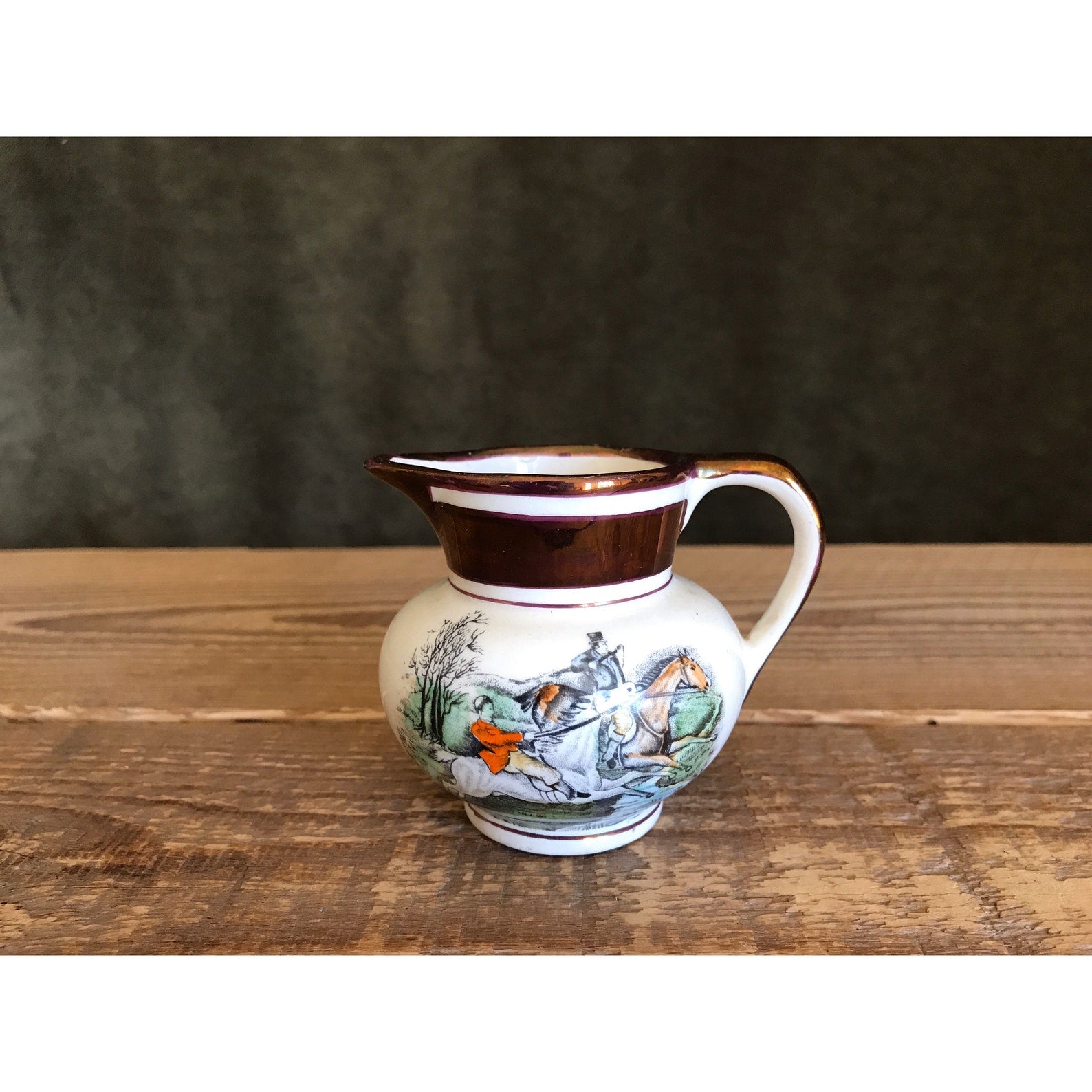 Vintage Grays' Pottery Small Copper Lustreware Pitcher / Individual Creamer