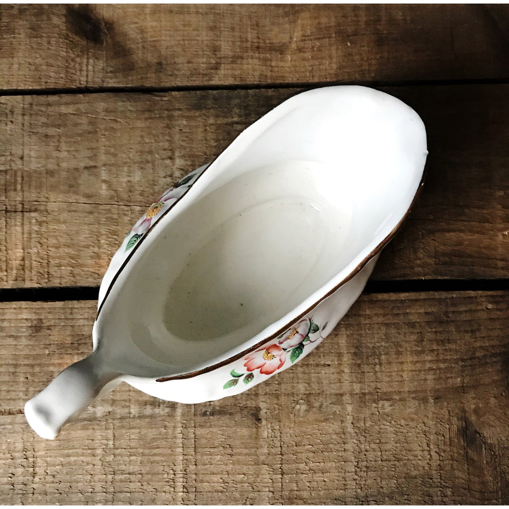 House of Webster Briar Rose Floral Saucier / Gravy Boat