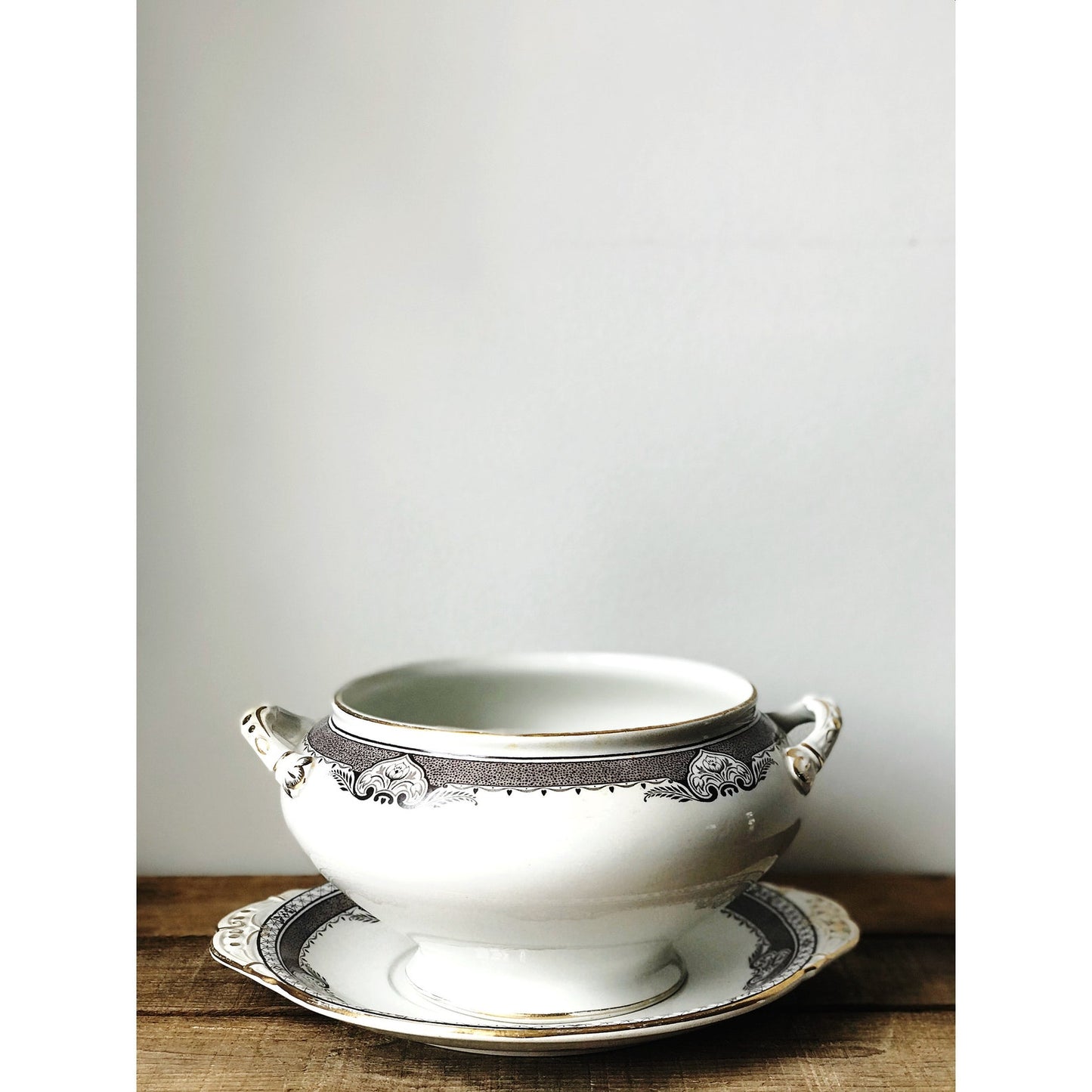 Burleighware Kenilworth Soup Tureen with Under Plate