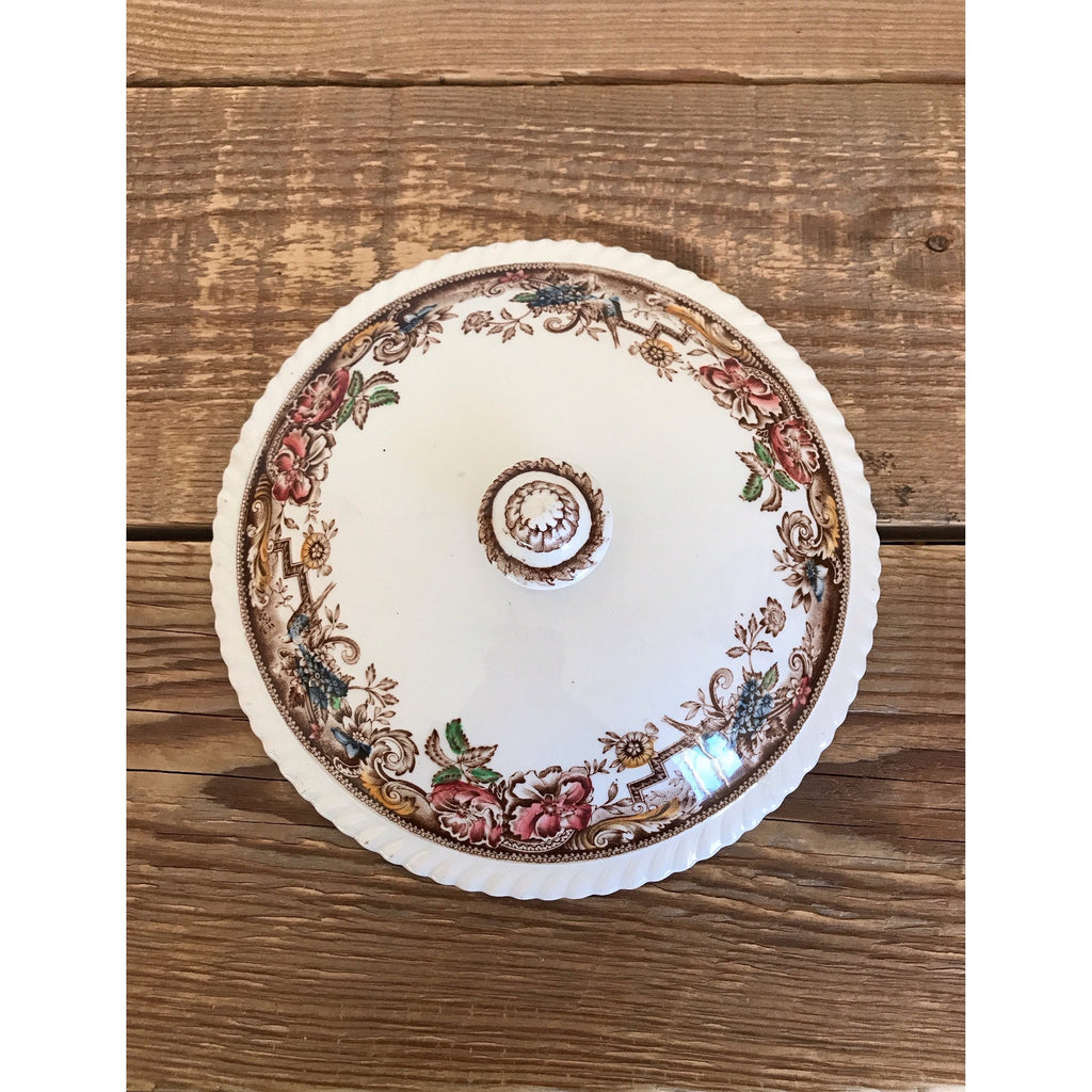 Vintage Johnson Brothers Devonshire Ironstone Lid for Round Vegetable Bowl