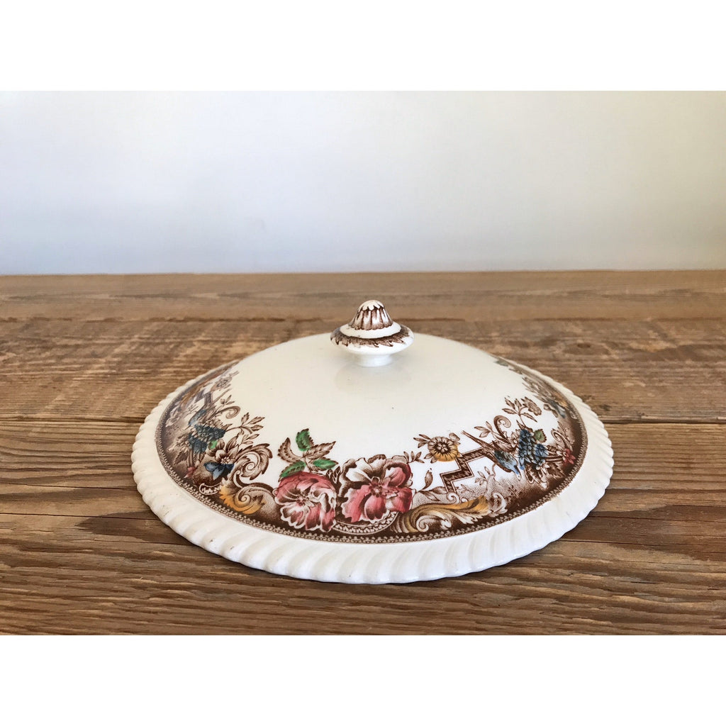 Vintage Johnson Brothers Devonshire Ironstone Lid for Round Vegetable Bowl