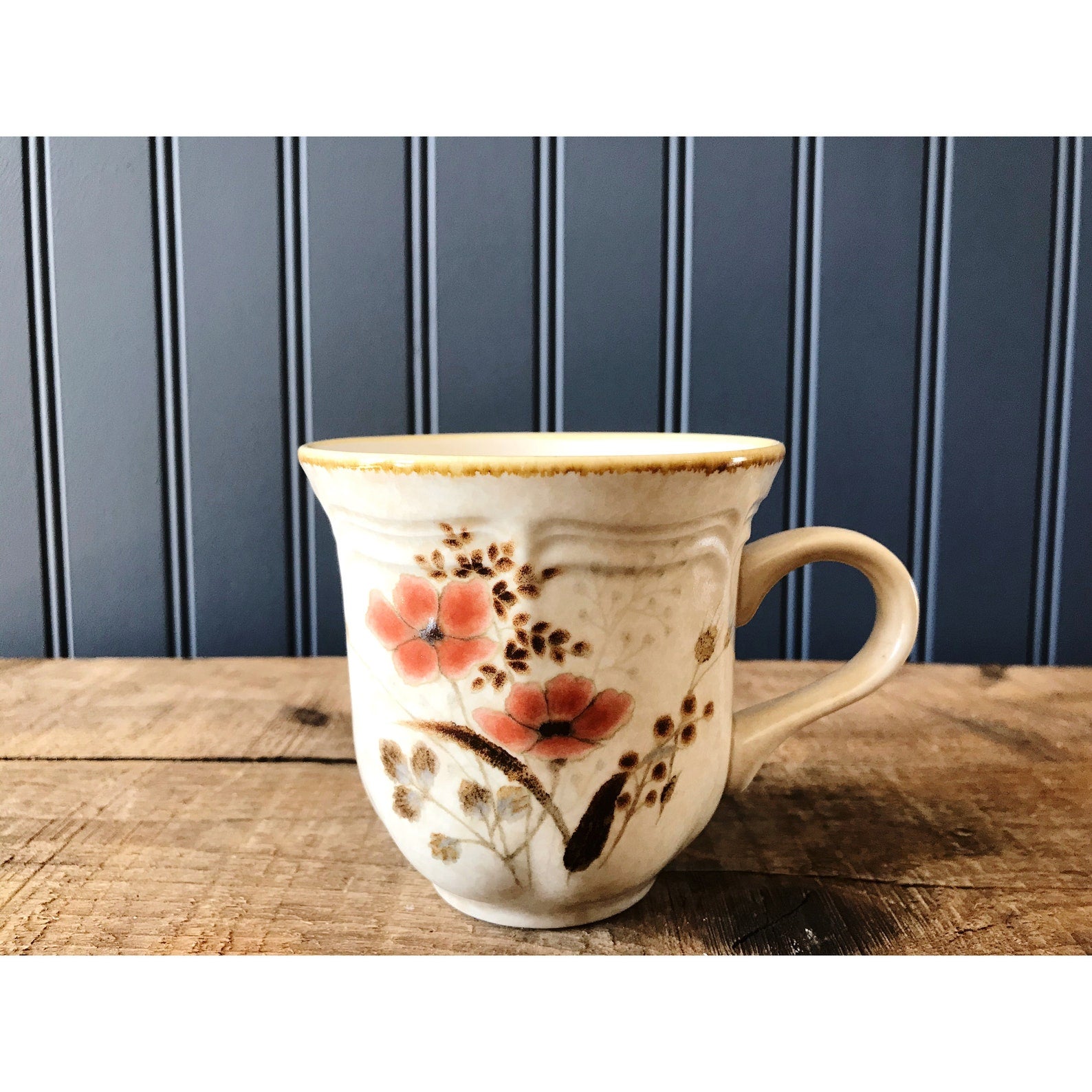 Vintage Mikasa Strawflowers Flat Cup / Mug