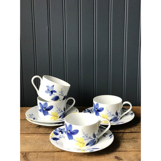 Nikko Heavenly Blue Flat Cup & Saucer Set