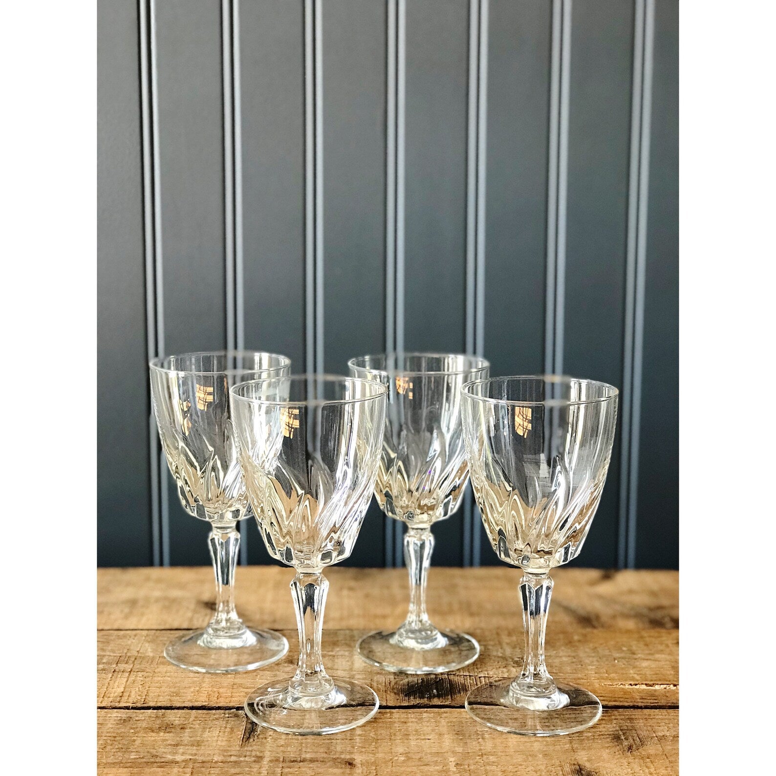 Set of 4 Vintage Wine Glasses