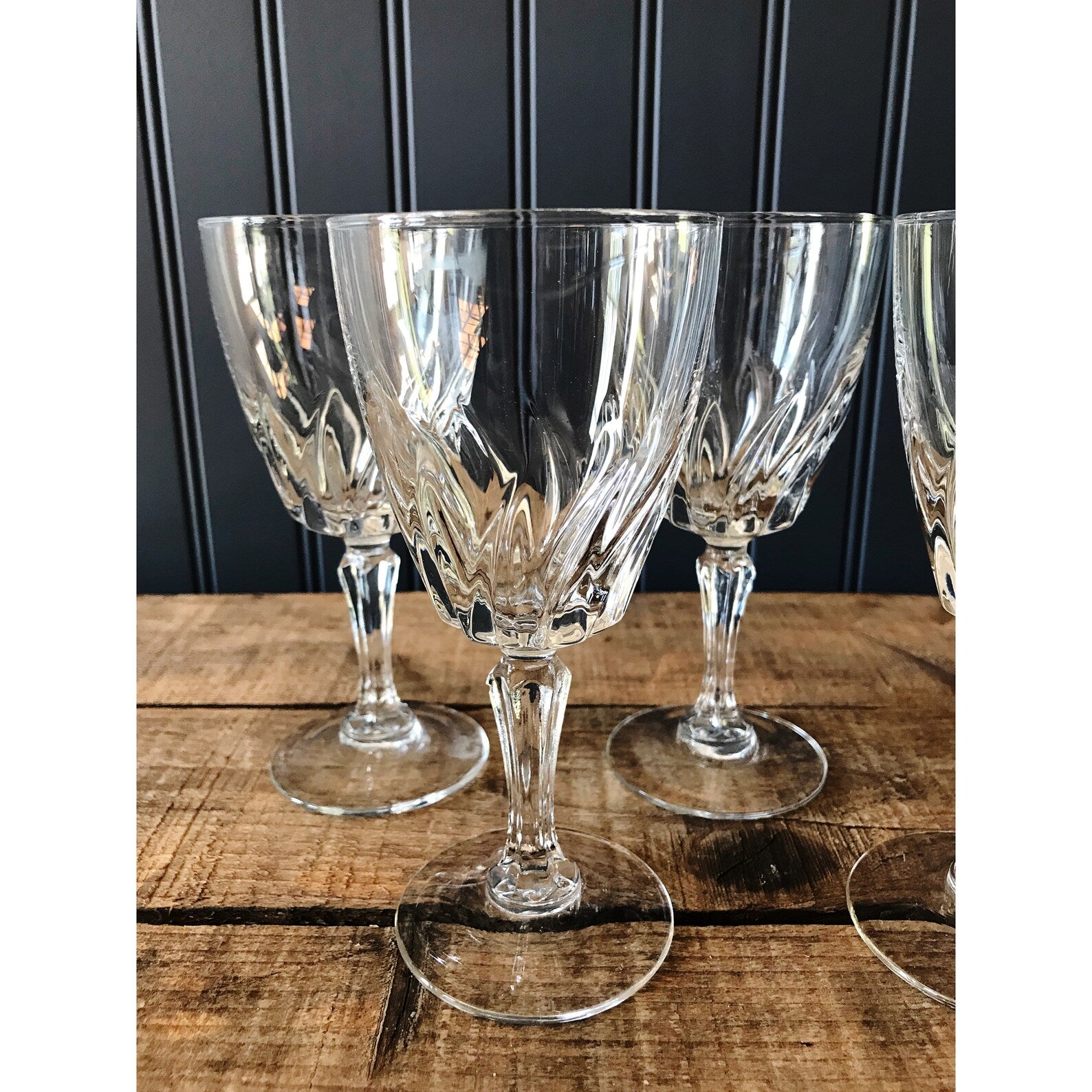 Set of 4 Vintage Wine Glasses