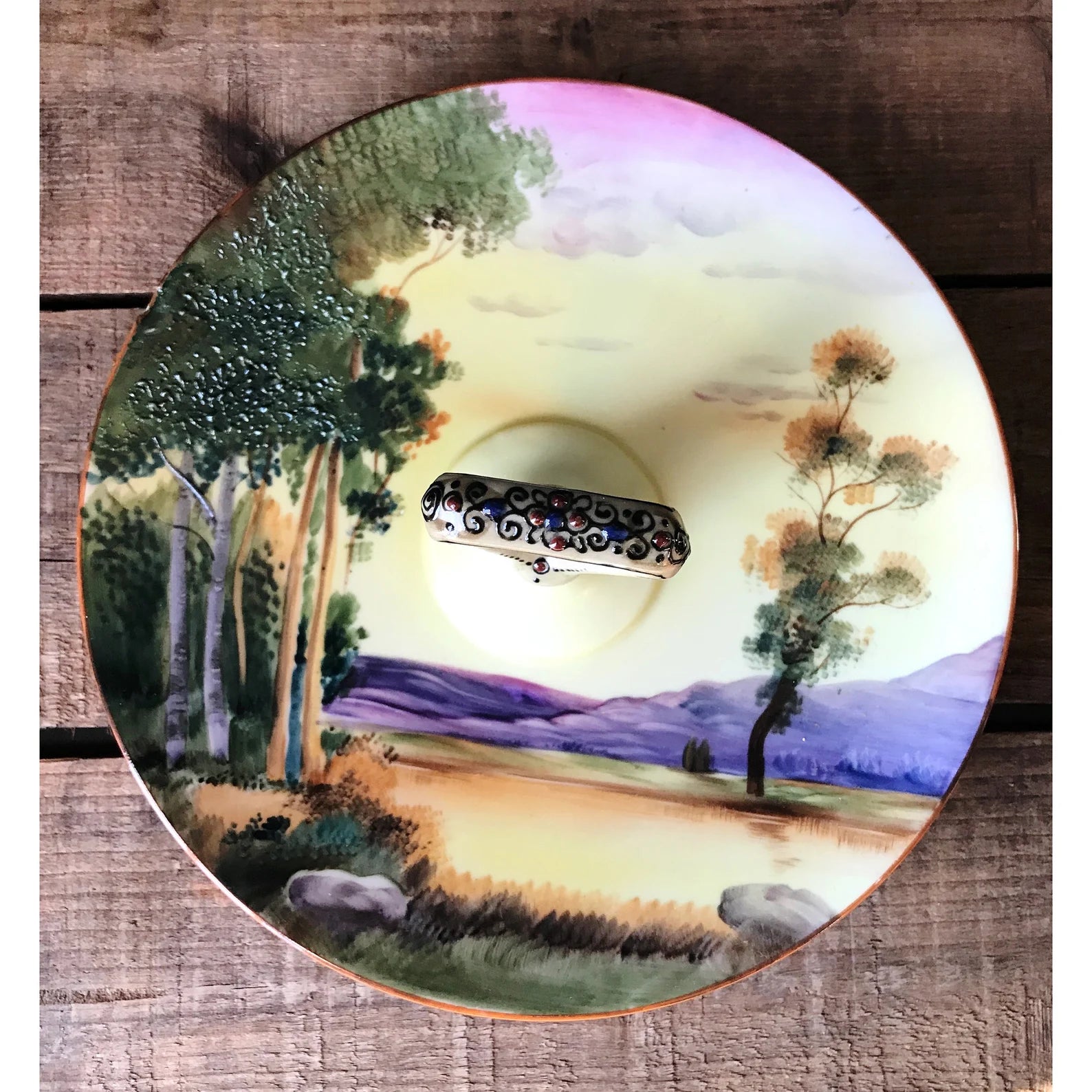 Vintage Noritake Hand Painted Serving Plate