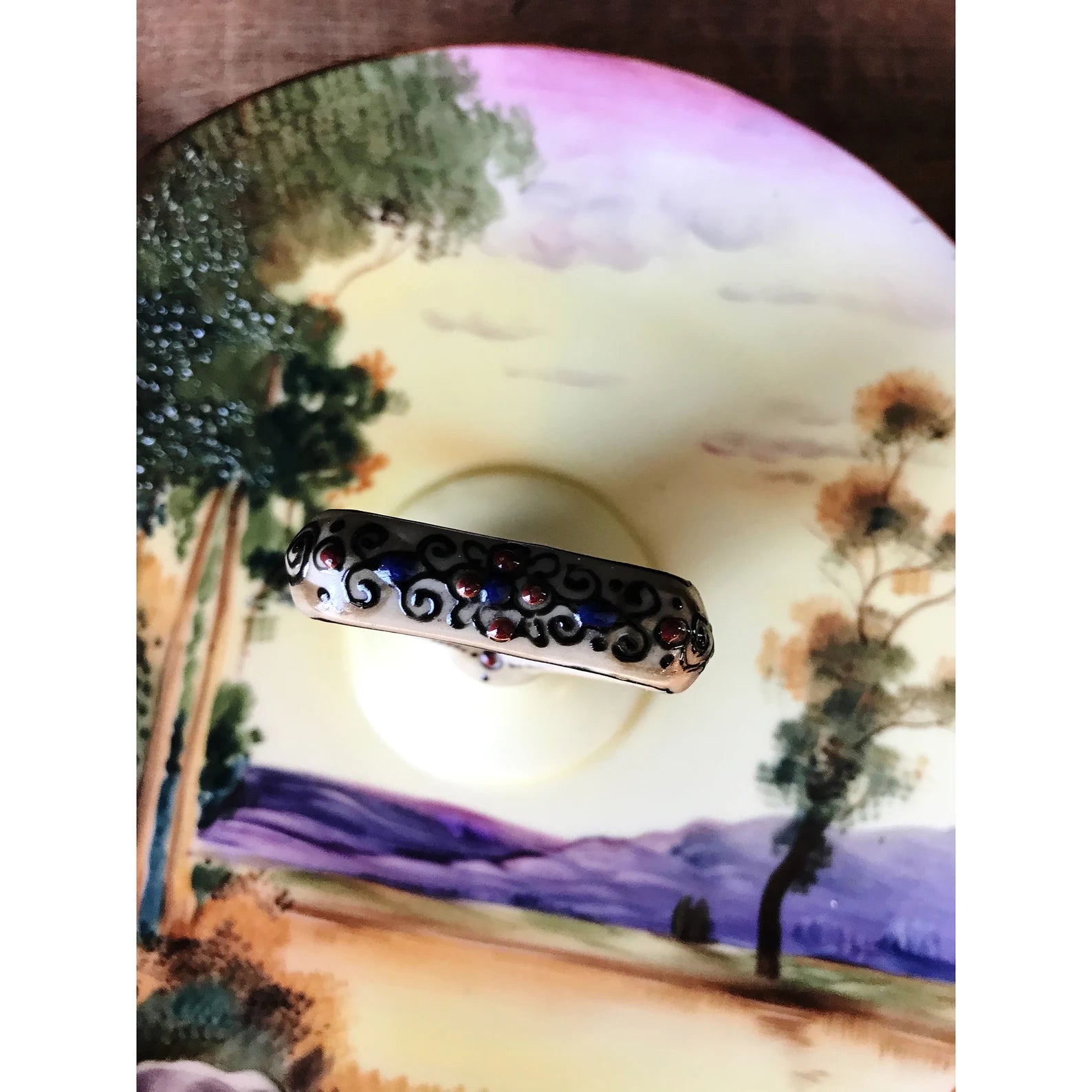 Vintage Noritake Hand Painted Serving Plate