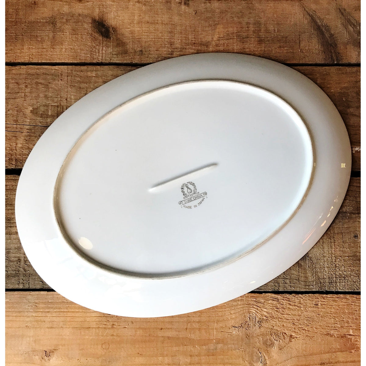 Vintage Sone China Japan Pinecone Oval Serving Platter | 12¼"