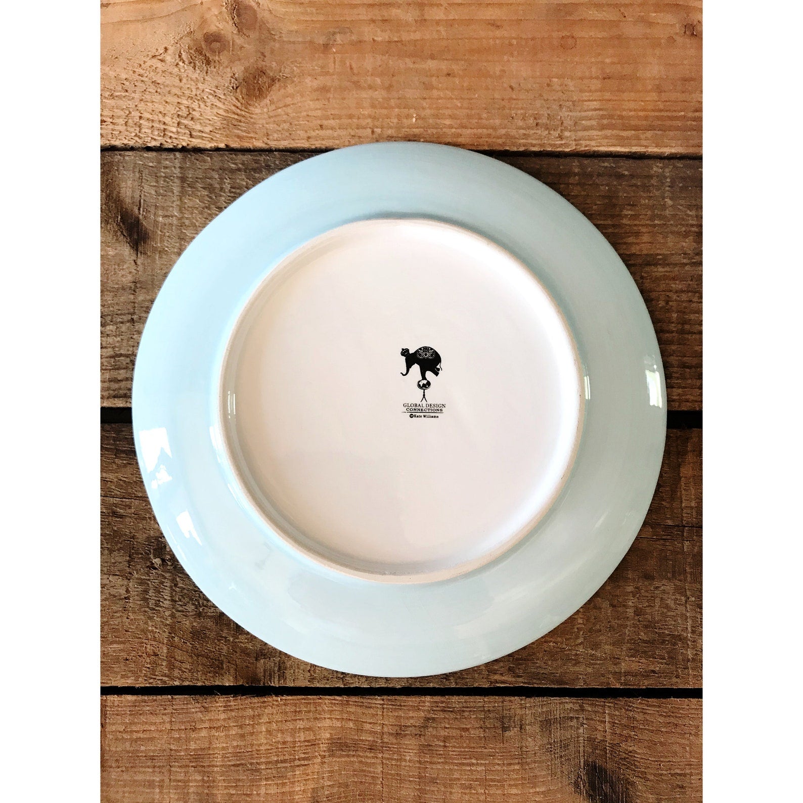 Set of 4 Kate Williams Global Design Connections Sea Urchin Salad Plates / Dessert Plates