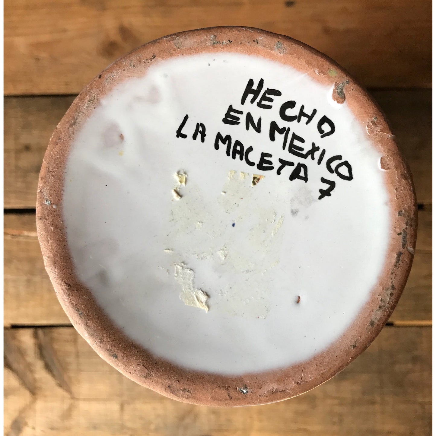 Vintage Hand Painted La Maceta Mexico Vase